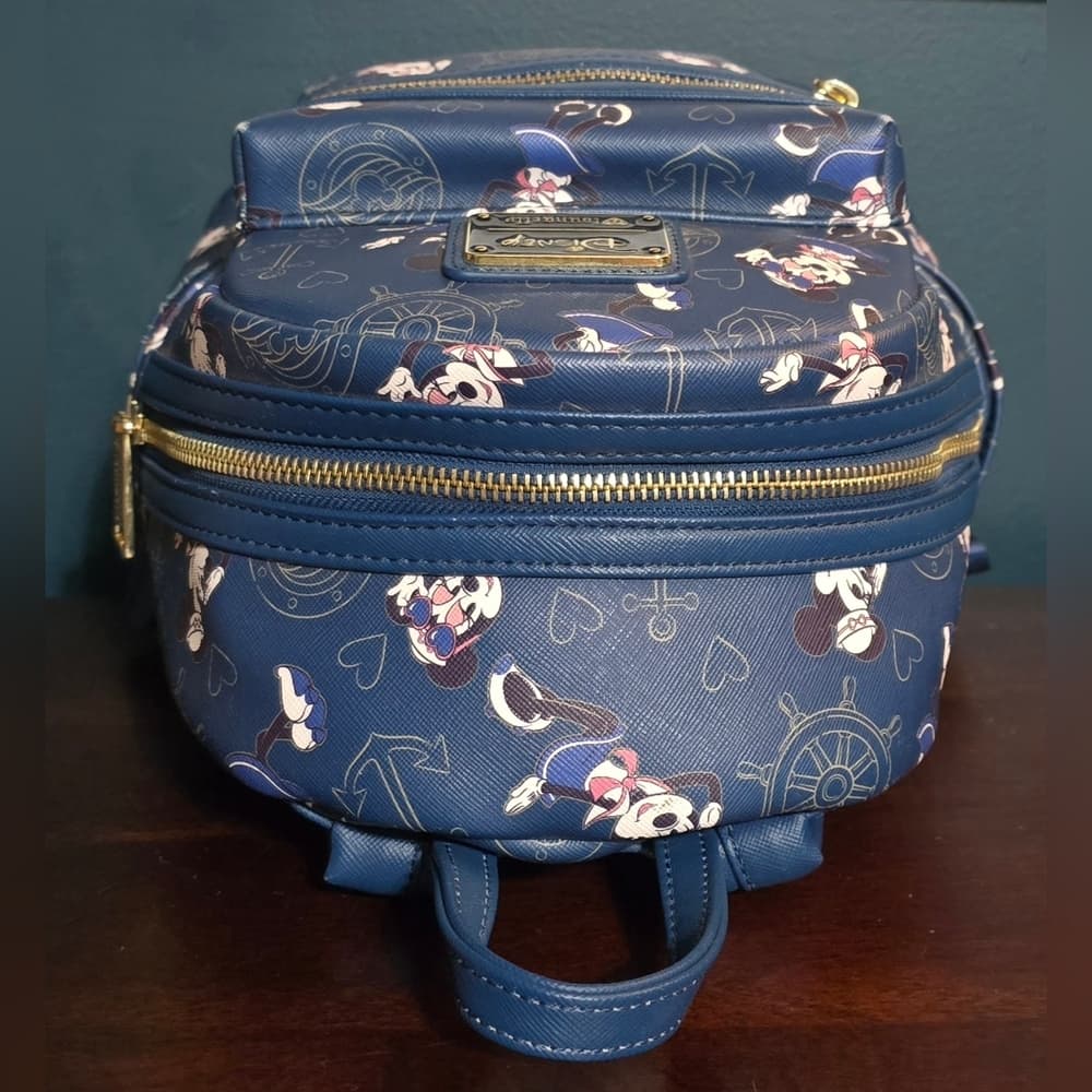 Loungefly ❤️ Logo Disney Cruise Line Sailor Minnie Mouse Backpack and Wallet - Thumbnail 5
