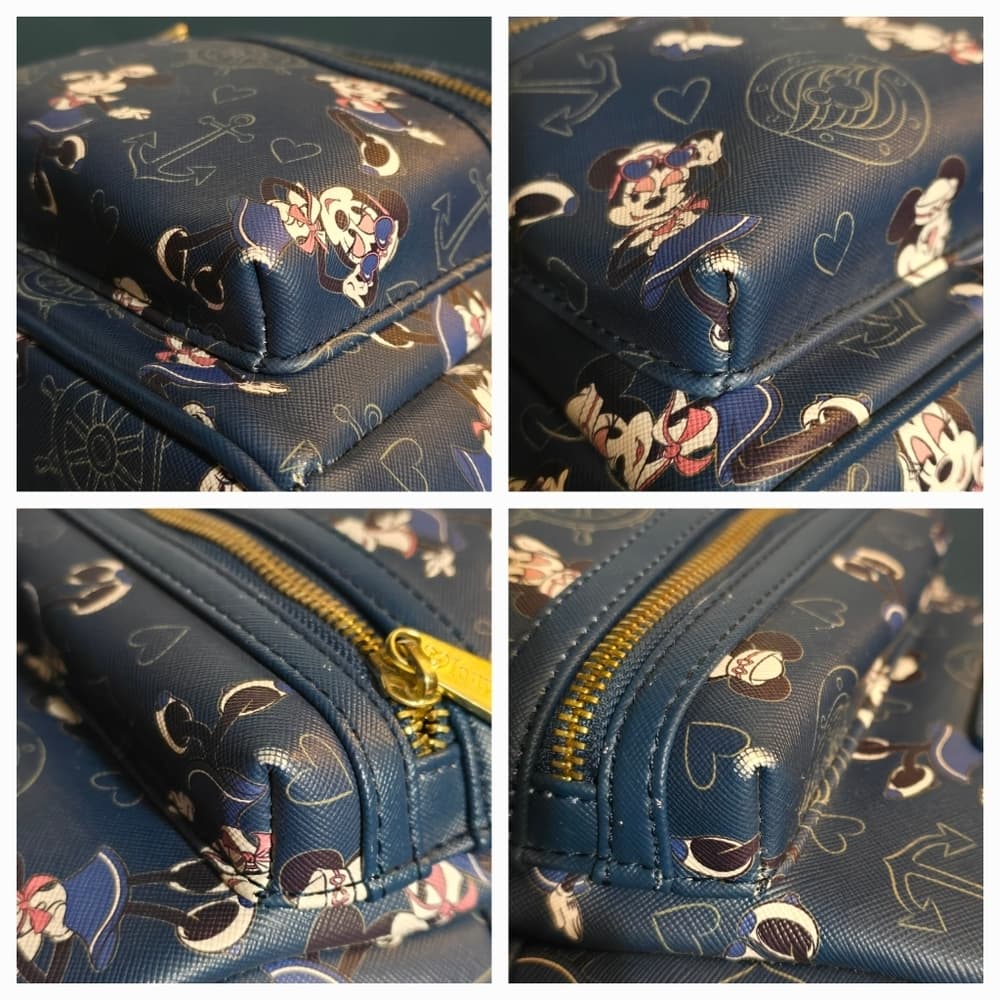 Loungefly ❤️ Logo Disney Cruise Line Sailor Minnie Mouse Backpack and Wallet - Thumbnail 9