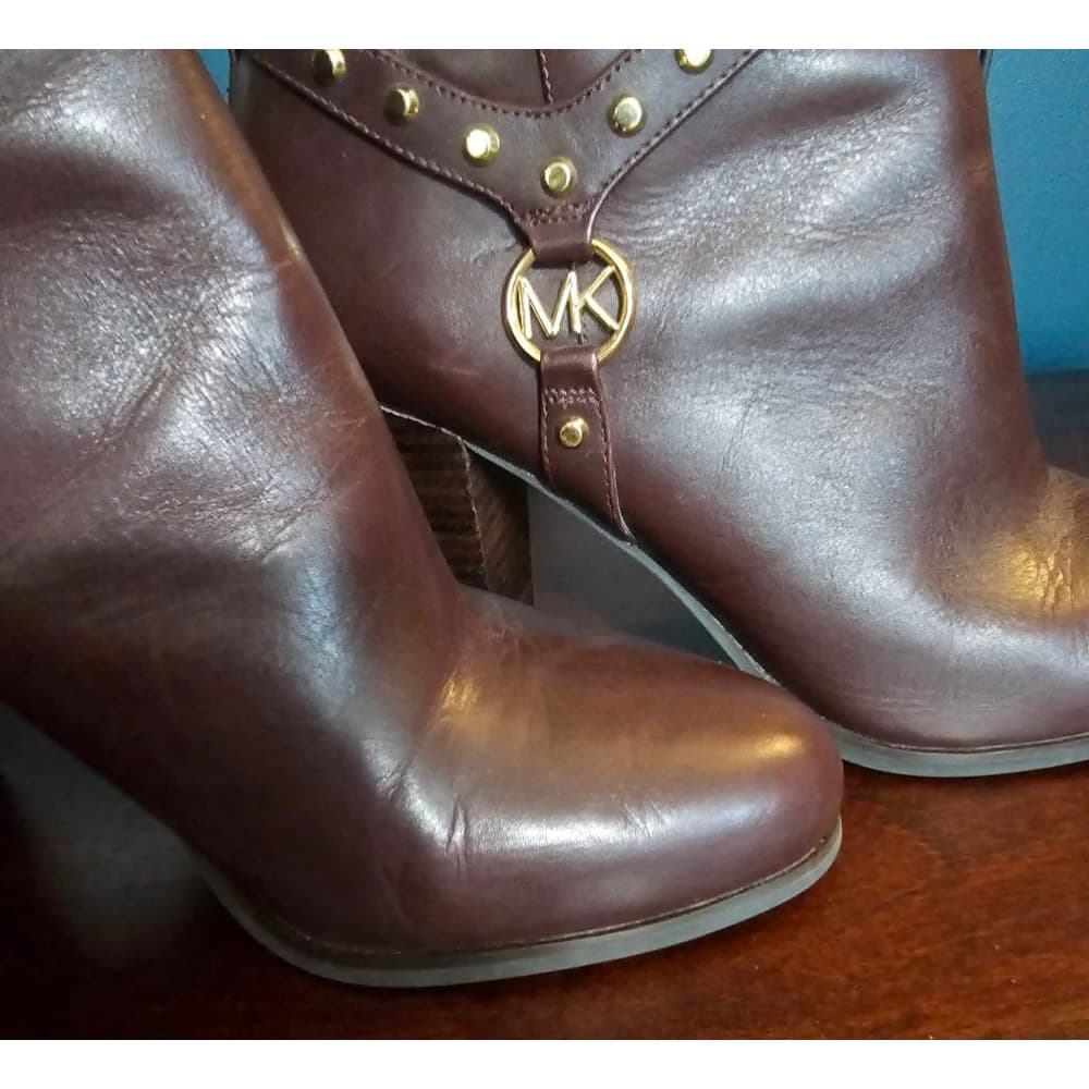 Michael Kors Preston Studded Leather Ankle Boot - Thumbnail 6