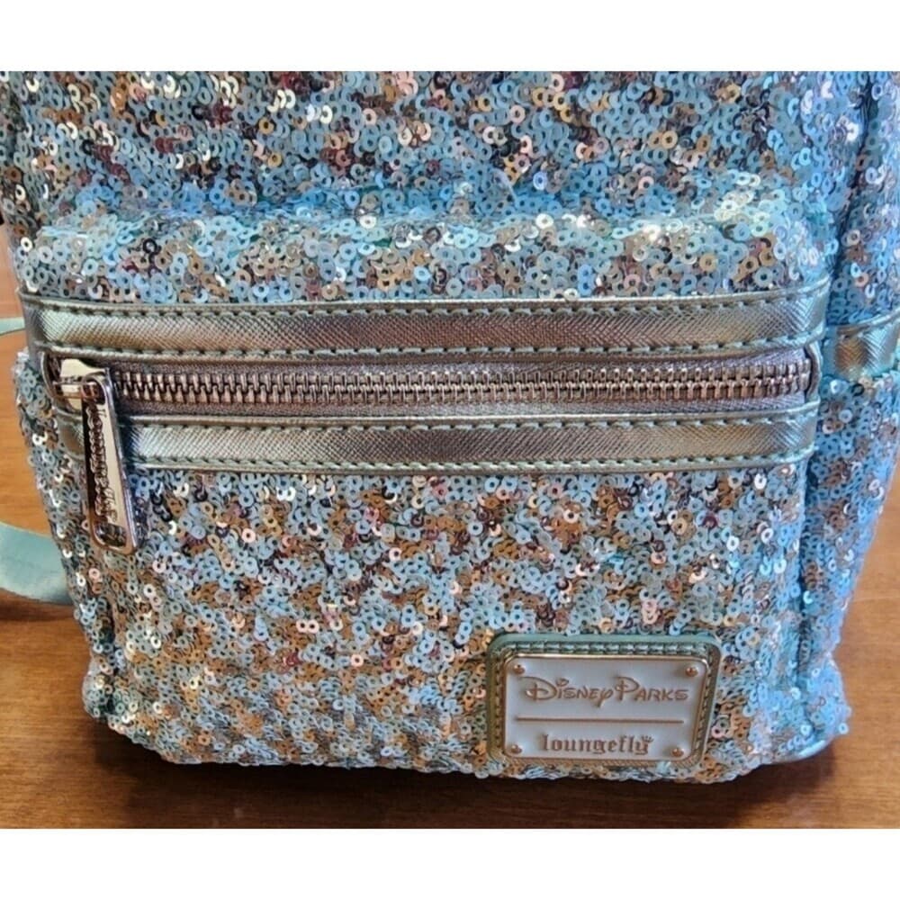 Loungefly Disney Parks Arendelle Aqua Frozen Mini Backpack - Thumbnail 3