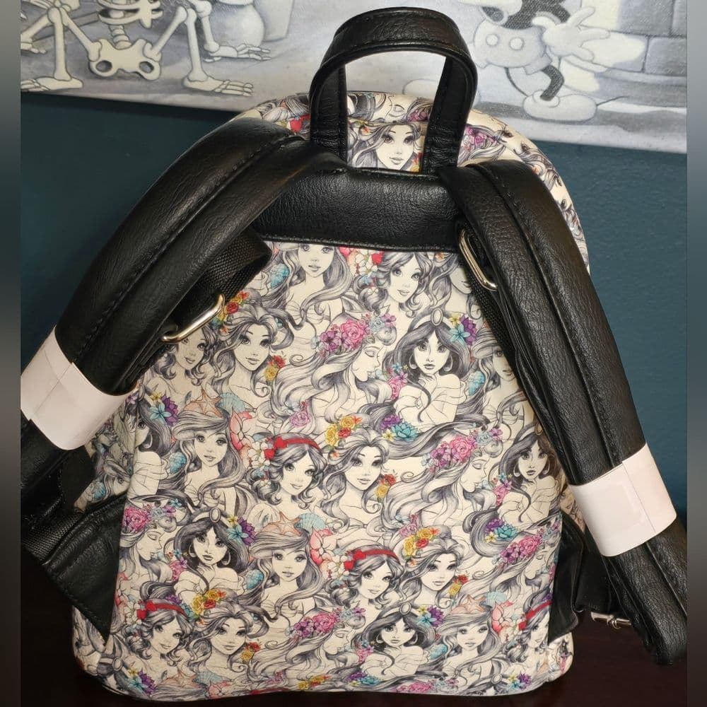 Loungefly Disney Parks Princess AOP Backpack, Wallet, and Pouch Set - Thumbnail 4