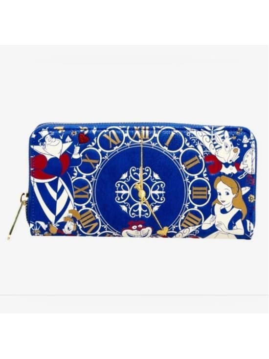Rare Loungefly ❤️ Logo Disney Alice In Wonderland Clock Wallet - Thumbnail 6
