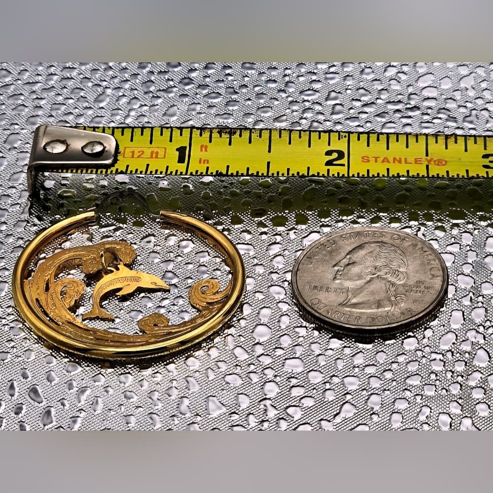 Intricate Dolphin Earrings - Thumbnail 2