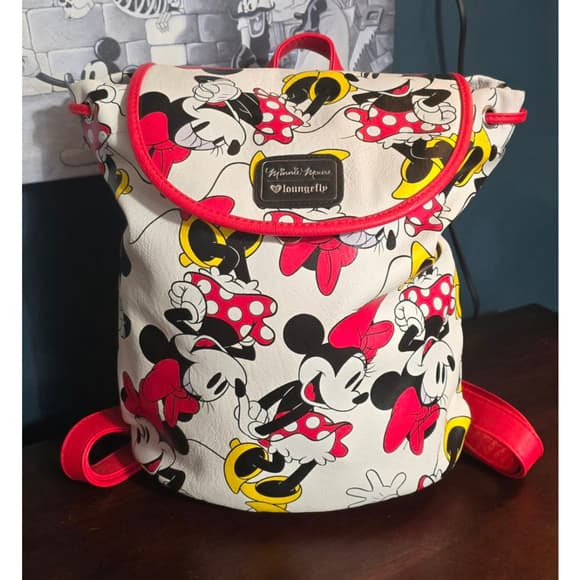 Loungefly ❤️ Logo Disney Minnie Mouse Drawstring Backpack - Thumbnail 12