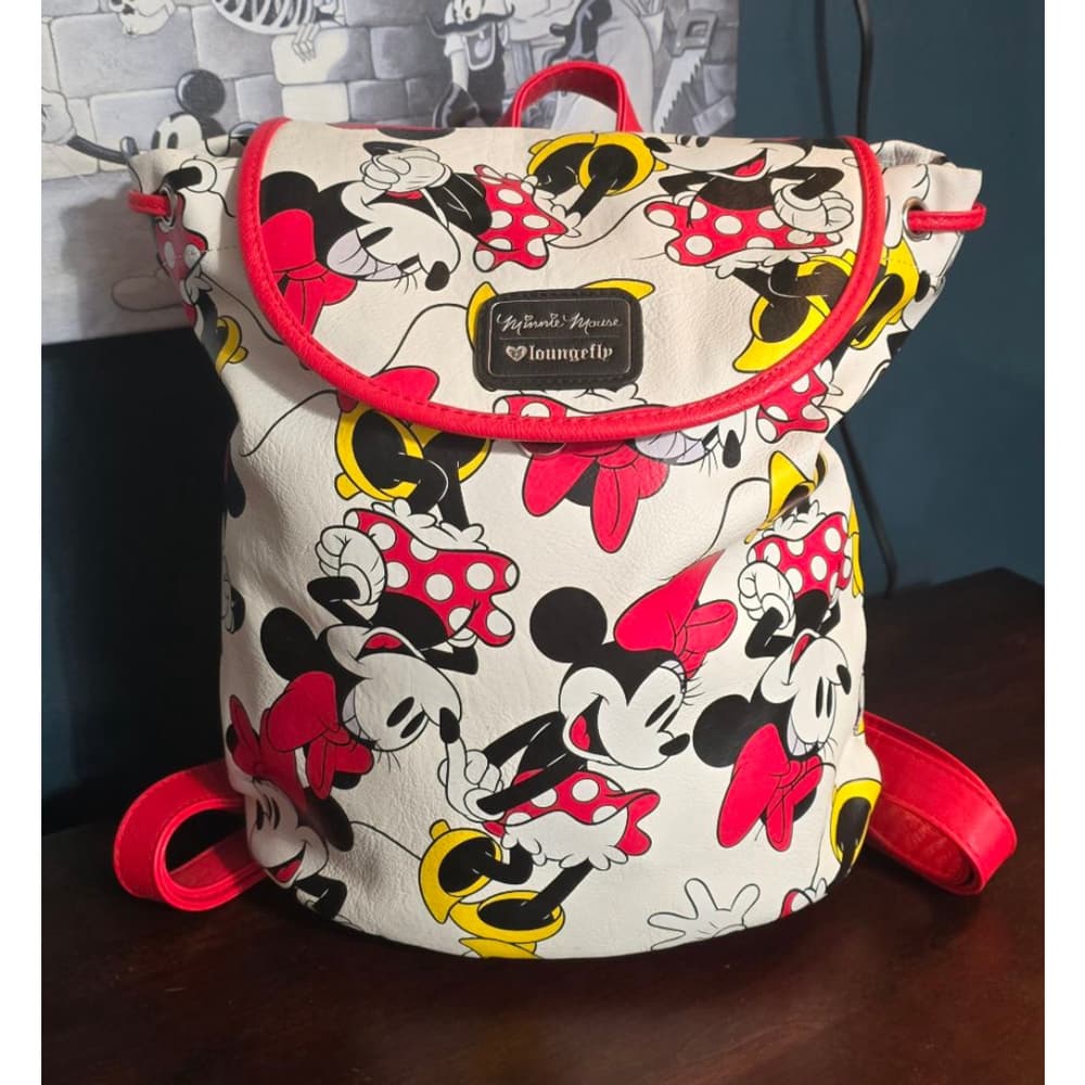 Loungefly ❤️ Logo Disney Minnie Mouse Drawstring Backpack - Thumbnail 11