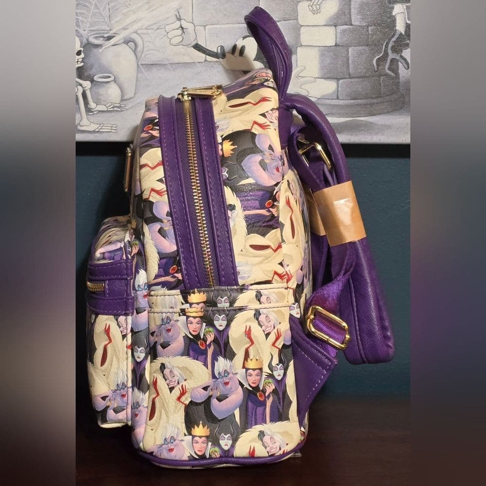 Loungefly Disney Parks Pastel Villains AOP Backpack and Wallet Set - Thumbnail 2