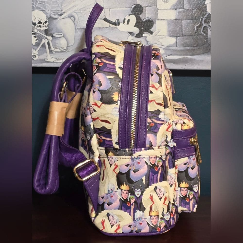Loungefly Disney Parks Pastel Villains AOP Backpack and Wallet Set - Thumbnail 3