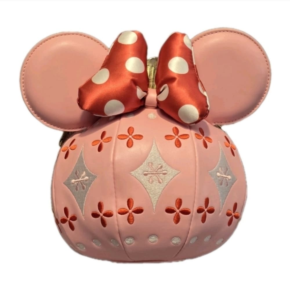 Disney Loungefly Stitch Shoppe Minnie Mouse Ornament Crossbody Bag W/Pin - Thumbnail 2