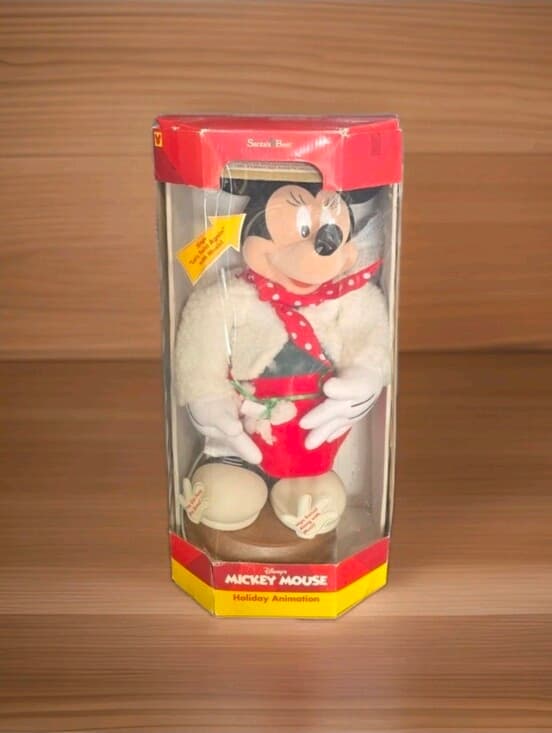 Vtg 1997 Santa's Best Minnie Mouse Let's Twist Again Animated for Parts/Repair - Thumbnail 6