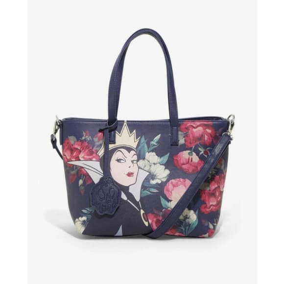 Loungefly Disney Snow White Evil Queen Floral Tote - BoxLunch Exclusive - Thumbnail 13