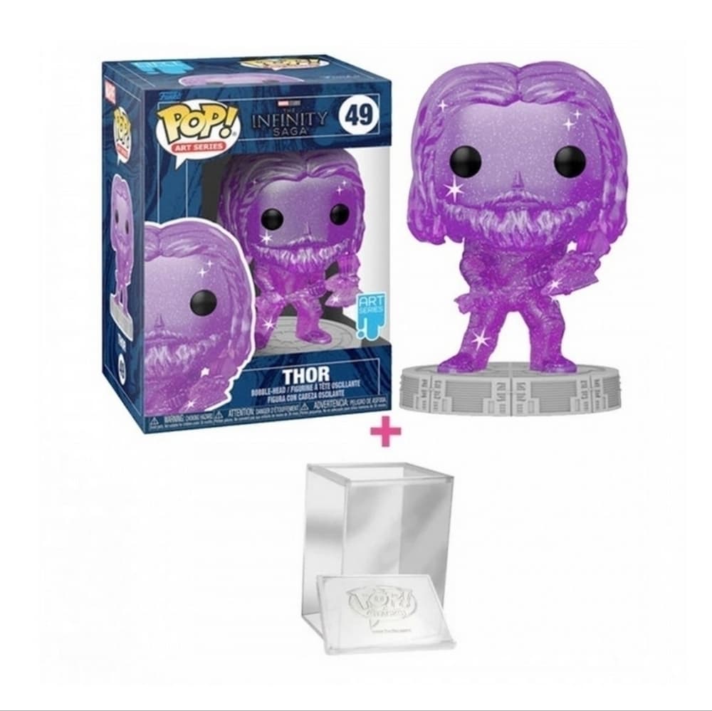 Funko Pop! Infinity Saga: Thor 49 Art Series Broken Stormbreaker w/ Protector - Thumbnail 6
