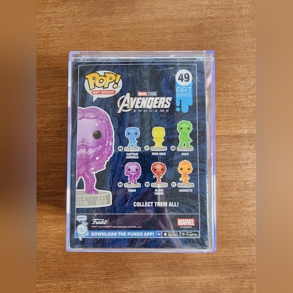Funko Pop! Infinity Saga: Thor 49 Art Series Broken Stormbreaker w/ Protector - Thumbnail 2