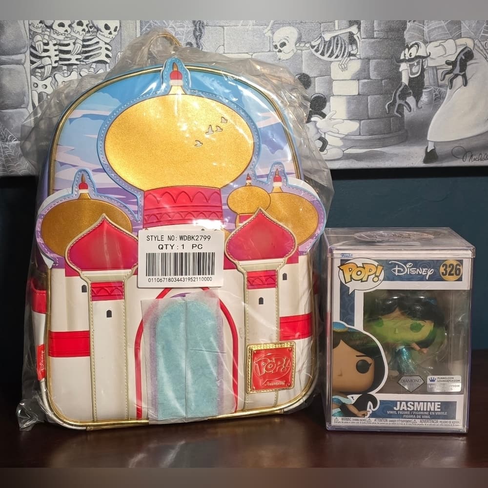 Loungefly Disney Aladdin LE Backpack and Jasmine Pop! - Thumbnail 3