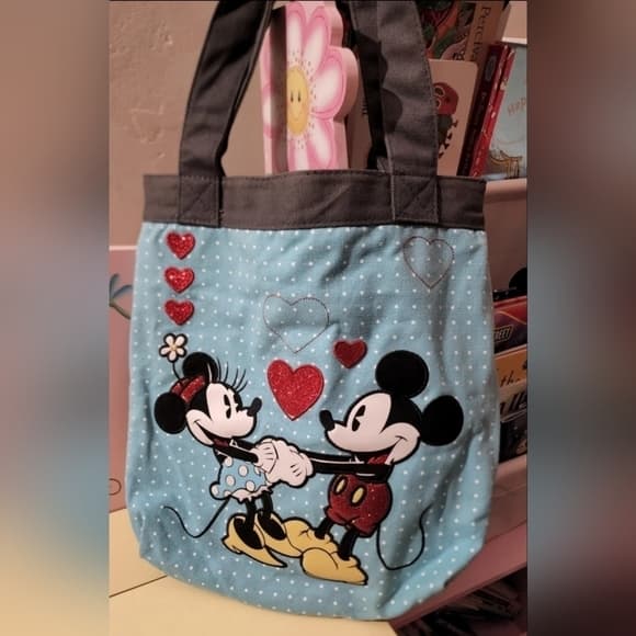 Loungefly ❤️ Logo Disney Minnie and Mickey Mouse Tote - Thumbnail 6