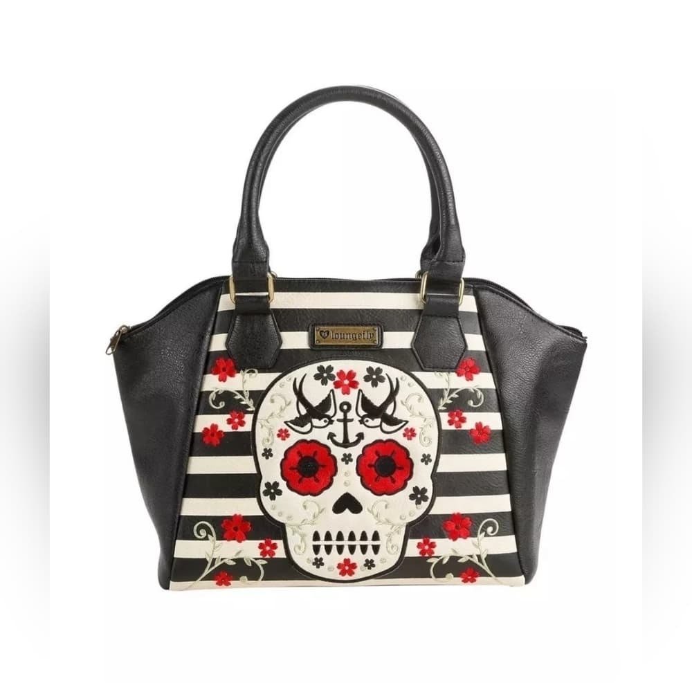 Loungefly ❤️ Logo Sugar Skull Bag - Thumbnail 12