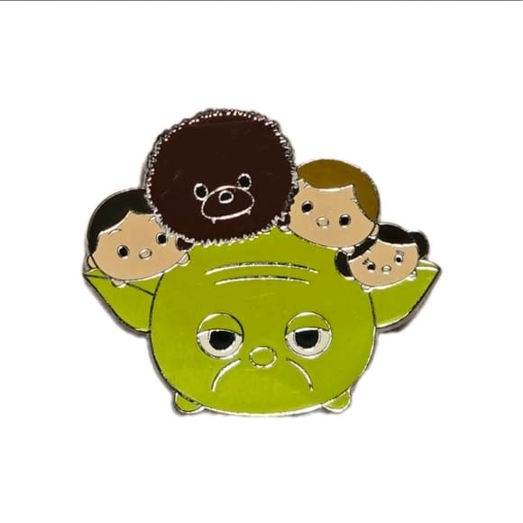 2017 Disney Star Wars Yoda Tsum Tsum Heroes Slider Pin - Thumbnail 5