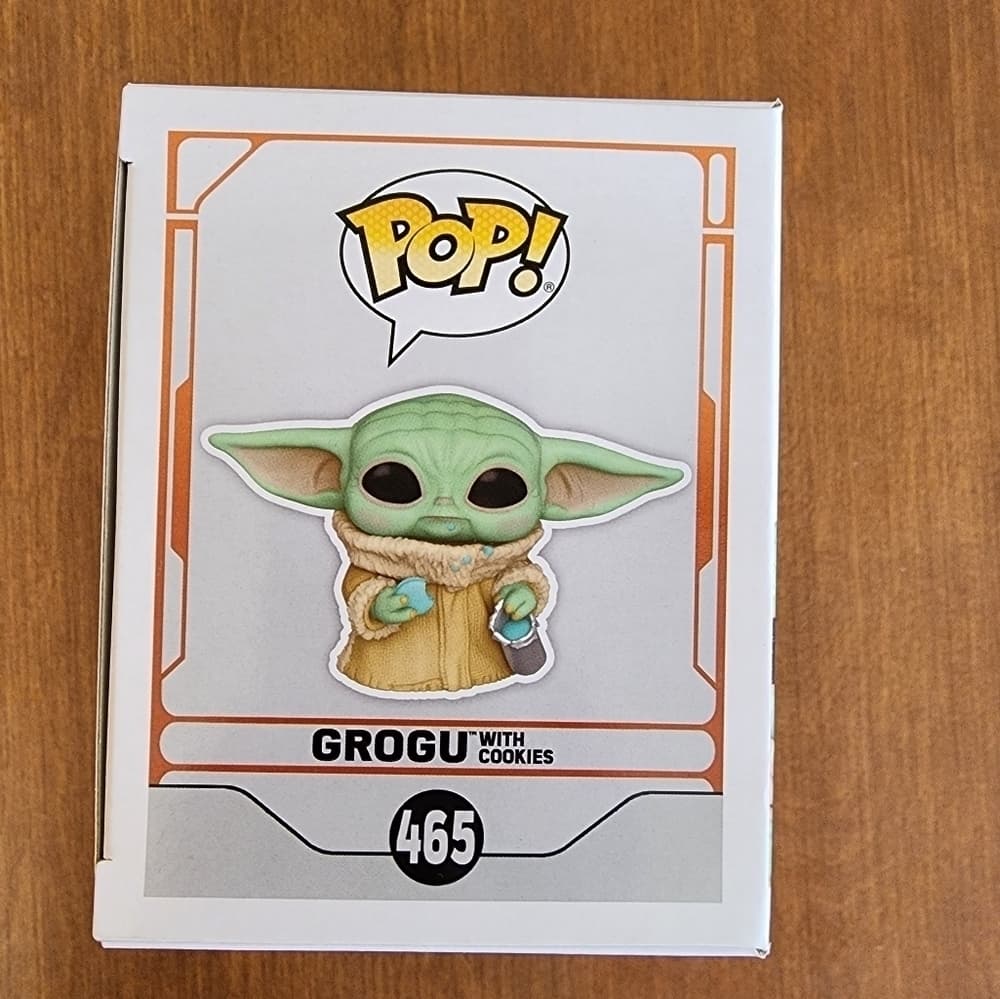Funko Pop! Star Wars: The Mandalorian Grogu with Cookies #465 - Thumbnail 5