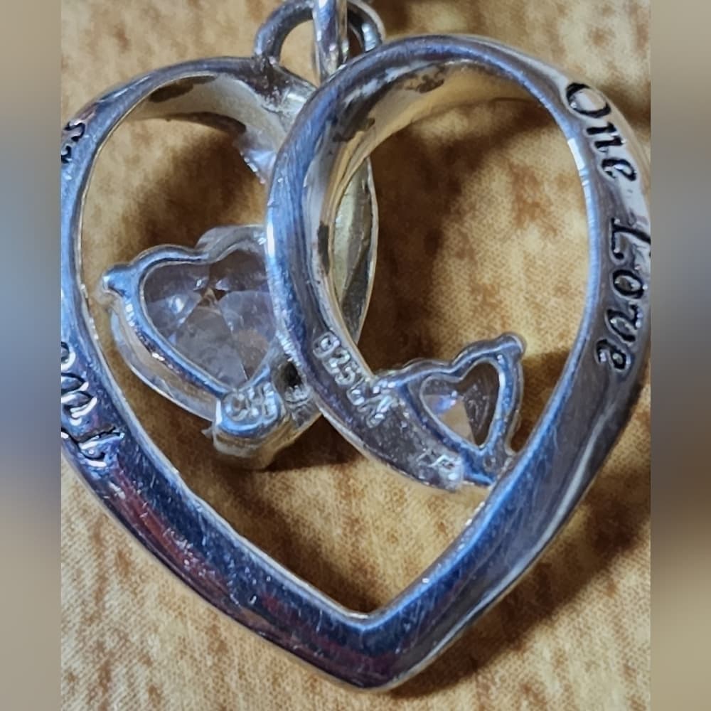 Two Silver Heart Necklaces - Thumbnail 3