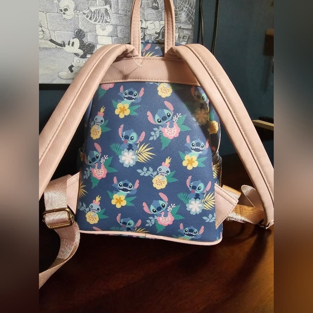 Loungefly Disney Lilo & Stitch and Scrump Floral Backpack - Thumbnail 3