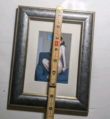 Vintage Bettie Page Framed Pin Up Photo Print Mid Century Style Erotic Art - Thumbnail 4