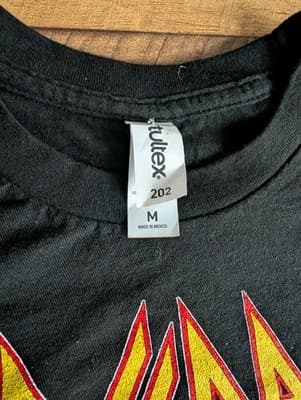 Def Leppard/Journey Summer Stadium Tour 2024 Black Medium T-Shirt Double Sided - Thumbnail 4