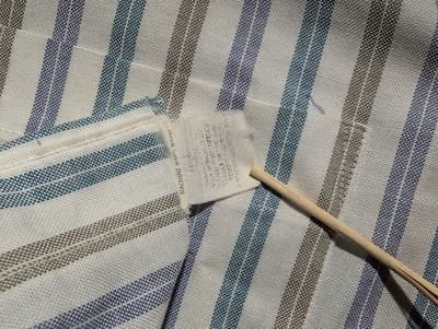 Vintage Arrow Dover Shirt 17 XL Short Sleeve Striped Button Down Made in USA 90s - Thumbnail 5