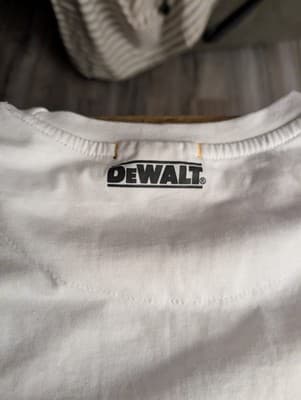 DeWALT Graphic T-Shirt Mens 2XL White Baltimore Maryland Est 1924 Workwear Tee - Thumbnail 4