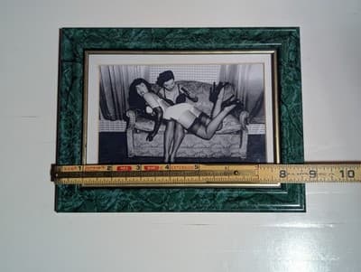 Vintage Bettie Page Roz Greenwood Bondage Photo Framed Klaw 1950s Fetish Art - Thumbnail 3