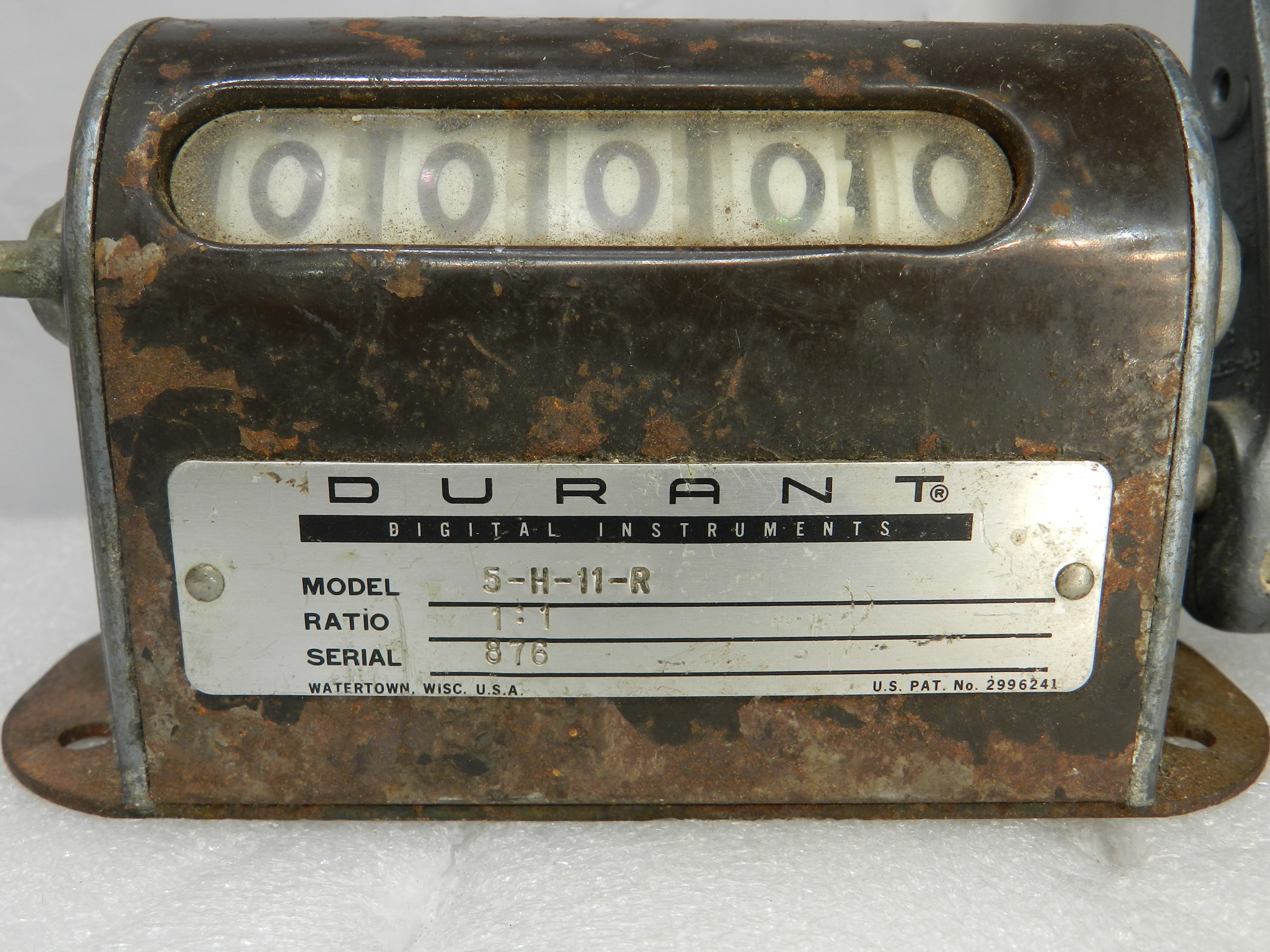 Antique Durant 5-H-11-R Counter Ratio 1:1 Working  (N53J) - Thumbnail 3
