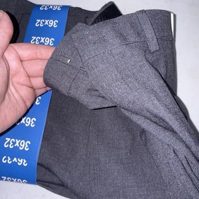 Men's Calvin Klein Slim-fit pants Size 36x32 Color Gray New With Tags - Thumbnail 5