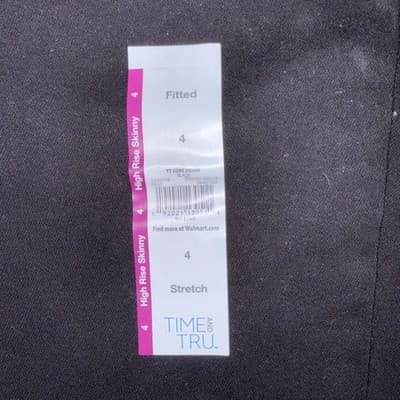 Time & Tru High Rise Skinny Fitted Stretch Womens 4 • New • Stretchy! - Thumbnail 3