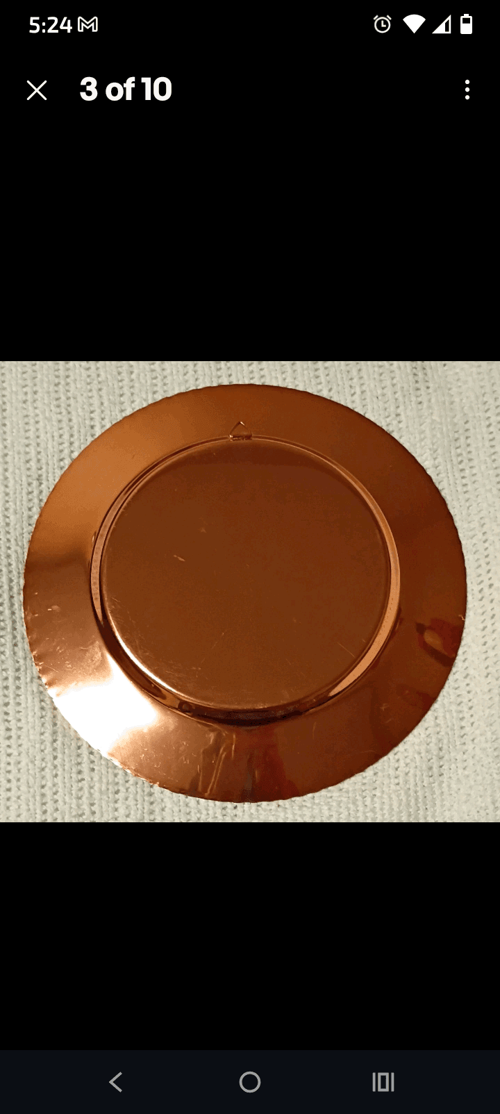 Copper Souvenir Plates Domkirken Trondheim Set - Thumbnail 2