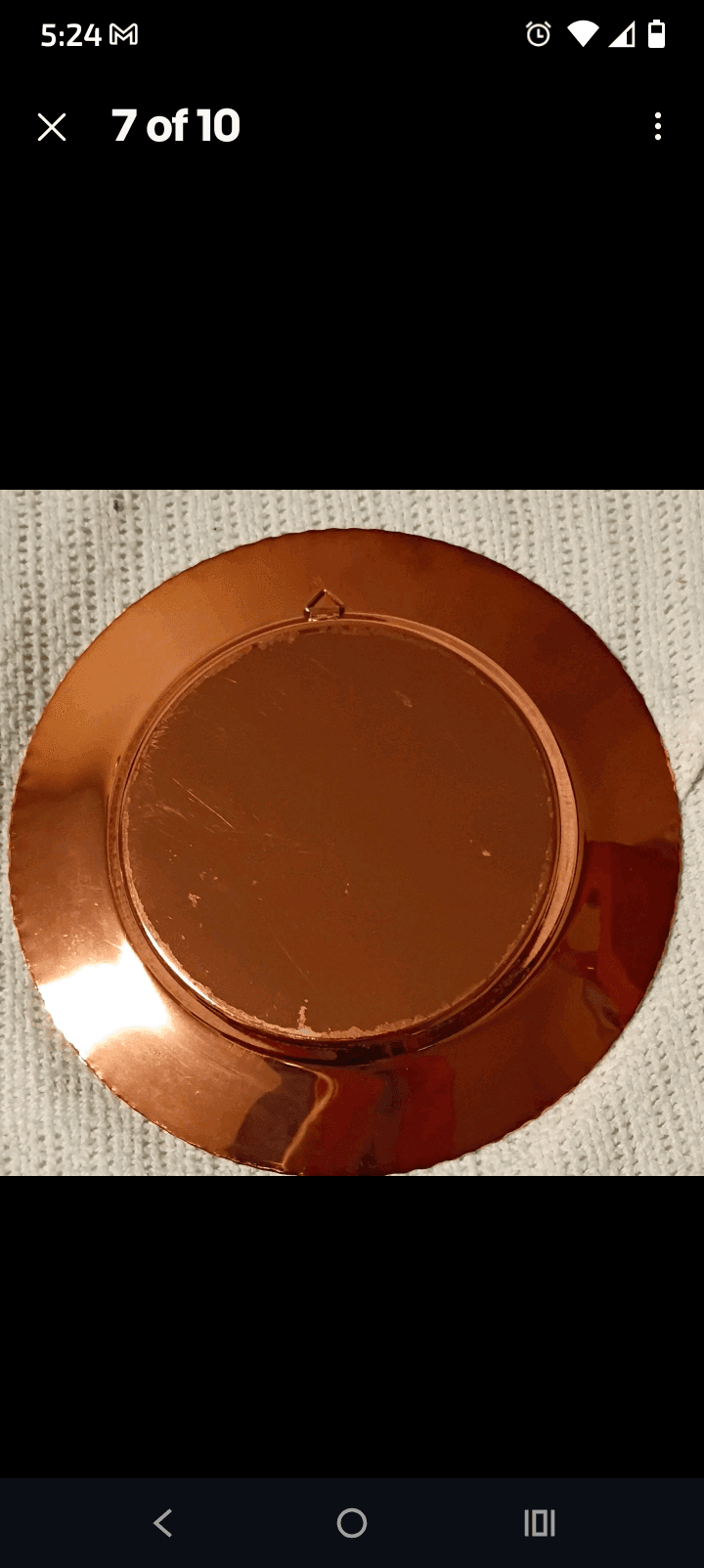 Copper Souvenir Plates Domkirken Trondheim Set - Thumbnail 5