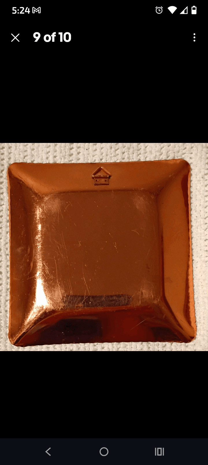 Copper Souvenir Plates Domkirken Trondheim Set - Thumbnail 9