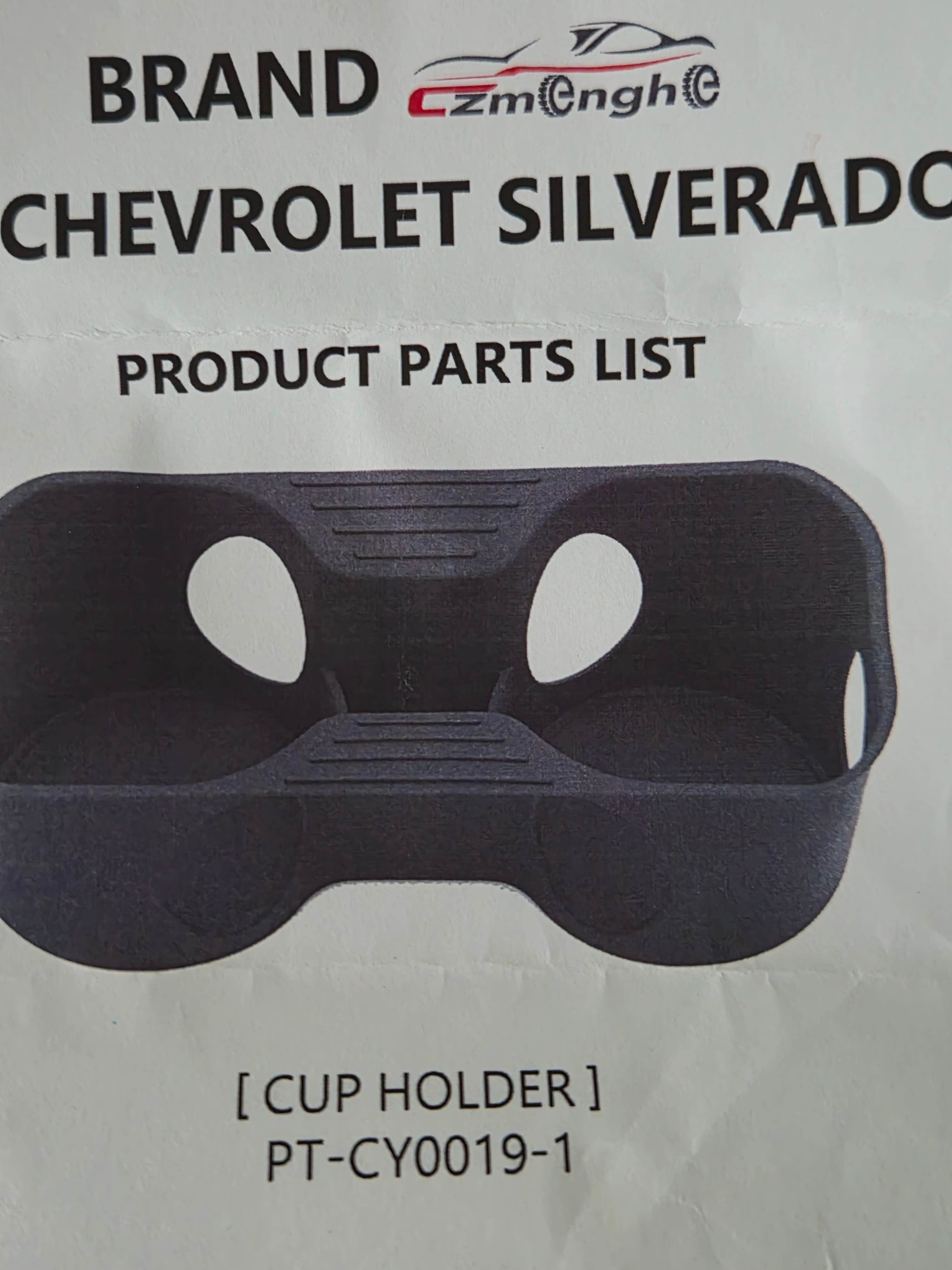 Chevrolet Silverado Sierra 2020-26 Cup  Holder Black - Thumbnail 3