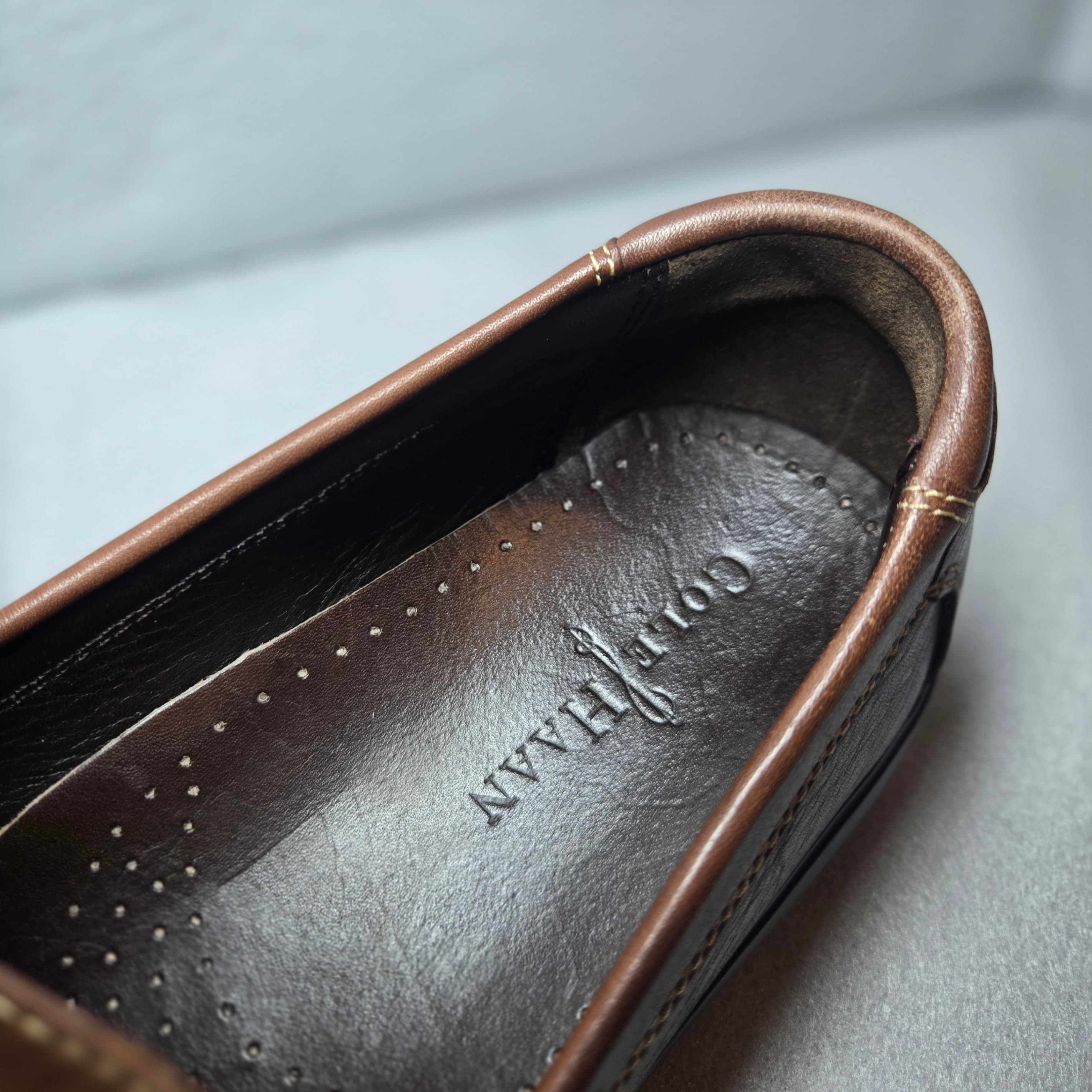 Cole Haan Brown Leather Loafers Size 10.5 - Thumbnail 2