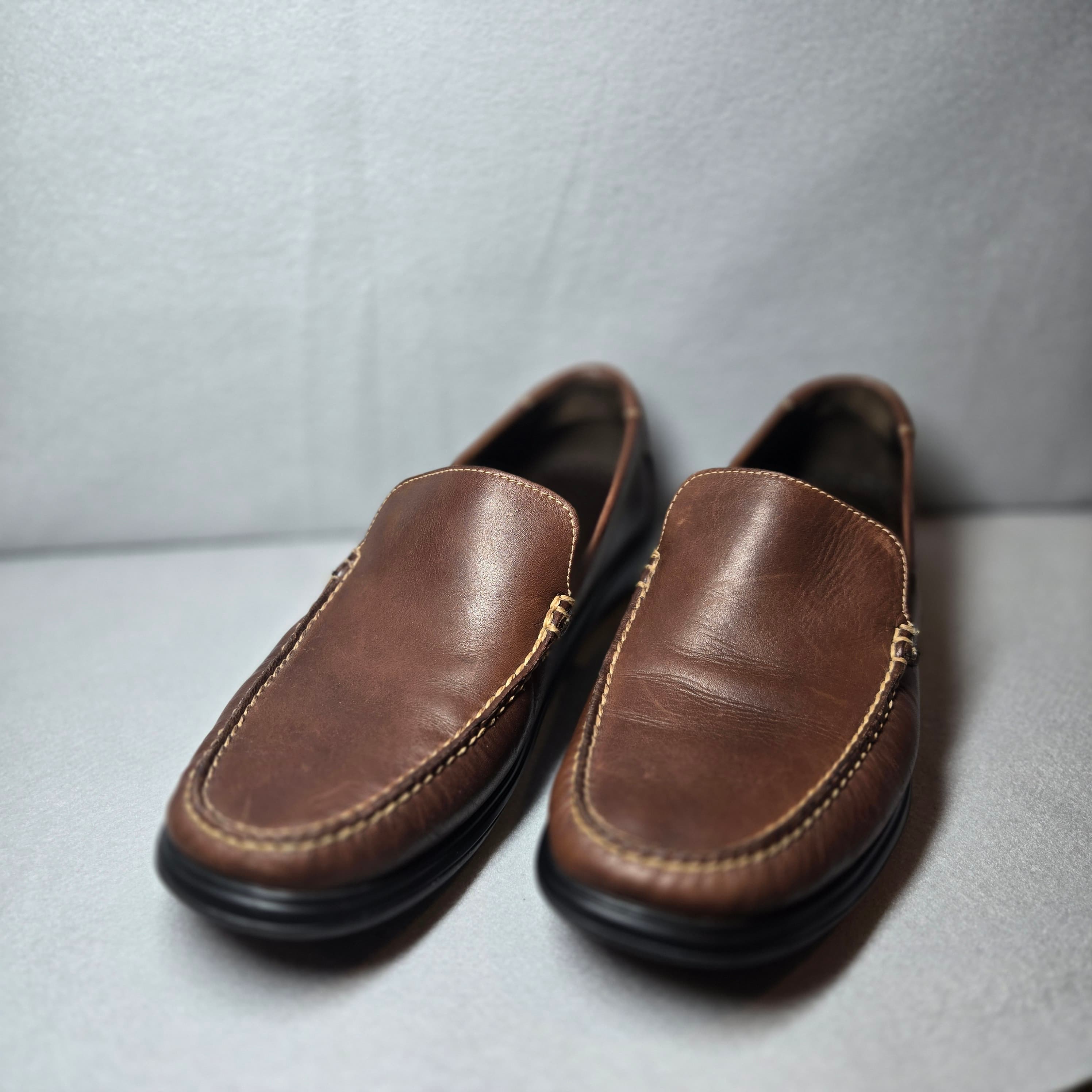 Cole Haan Brown Leather Loafers Size 10.5 - Thumbnail 7
