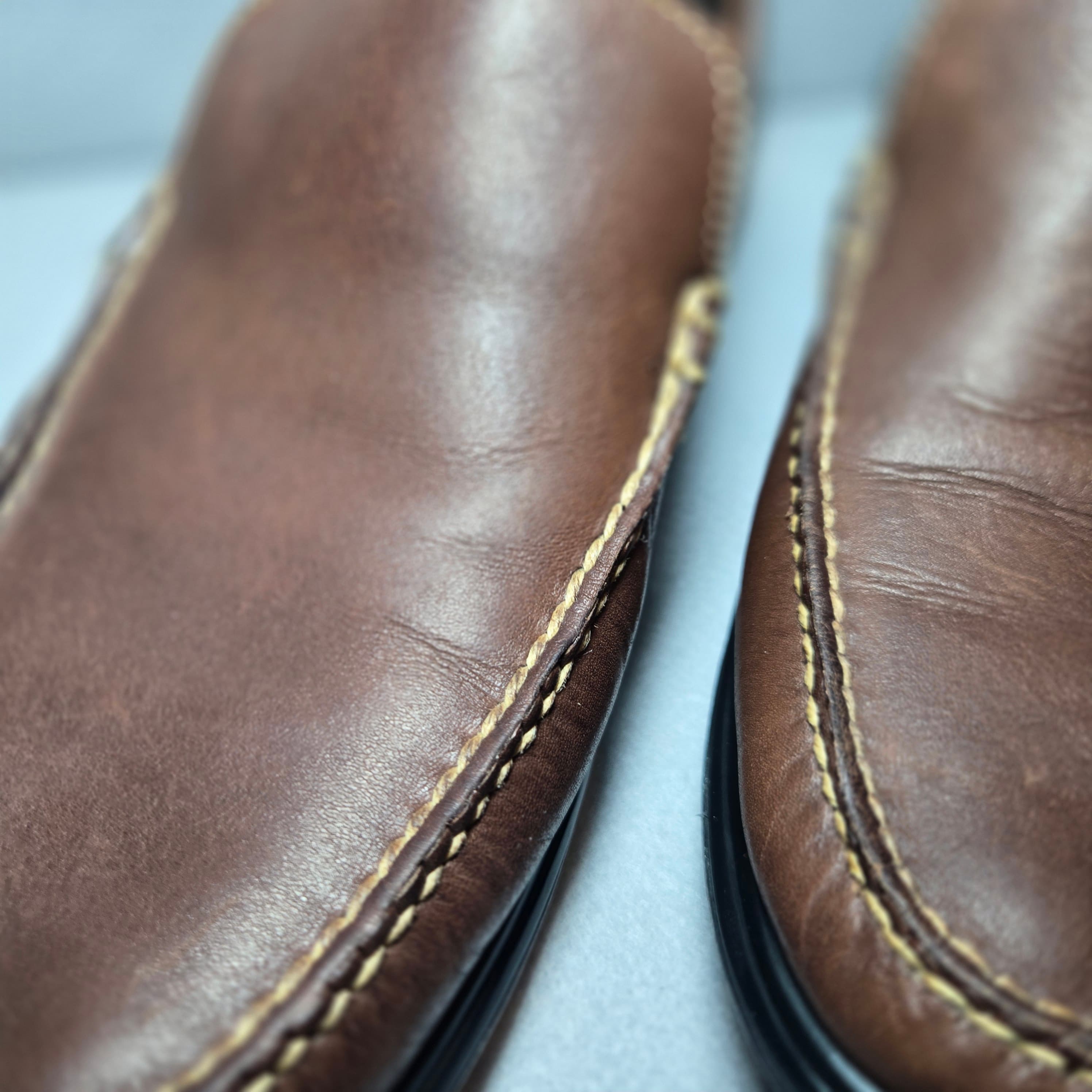 Cole Haan Brown Leather Loafers Size 10.5 - Thumbnail 8