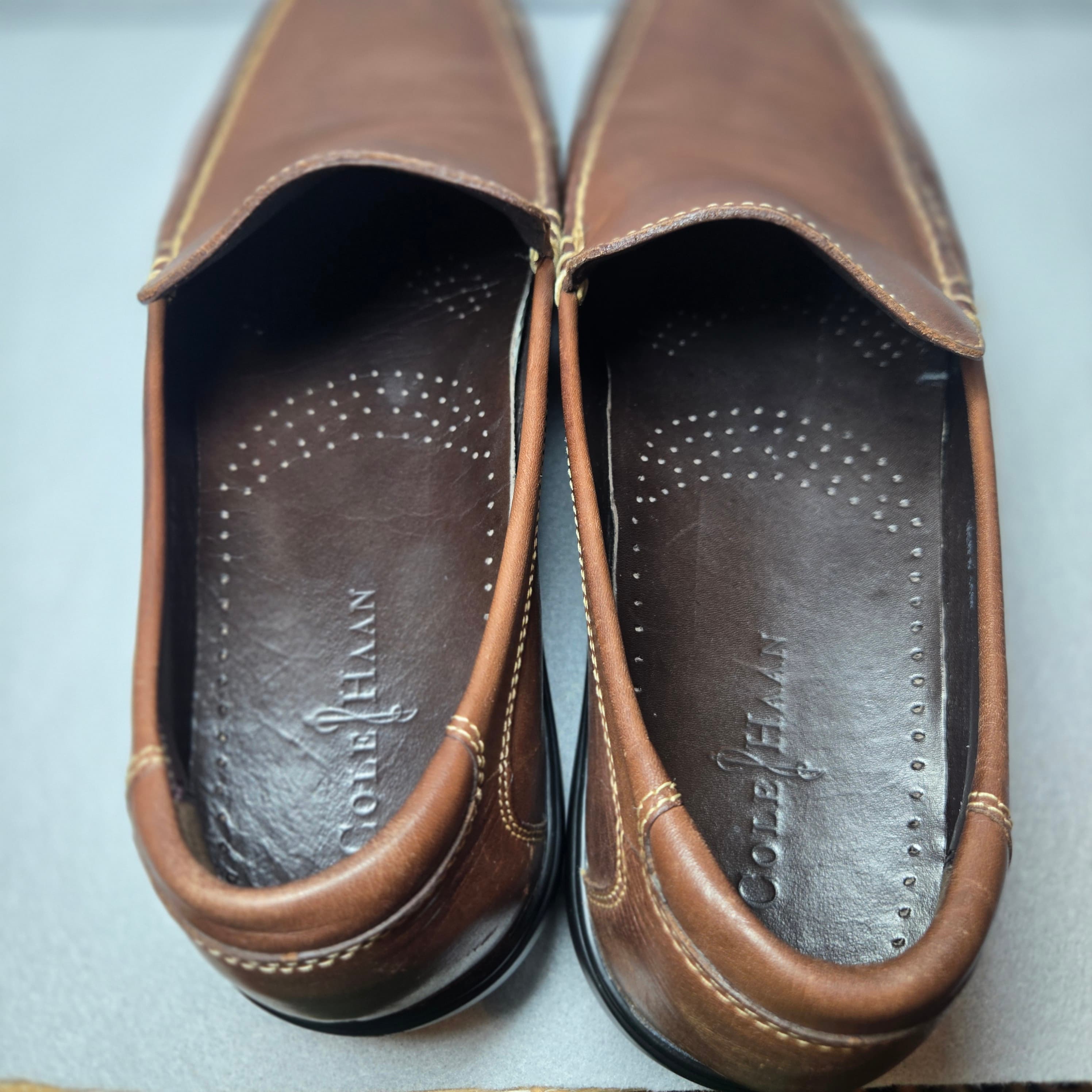 Cole Haan Brown Leather Loafers Size 10.5 - Thumbnail 9