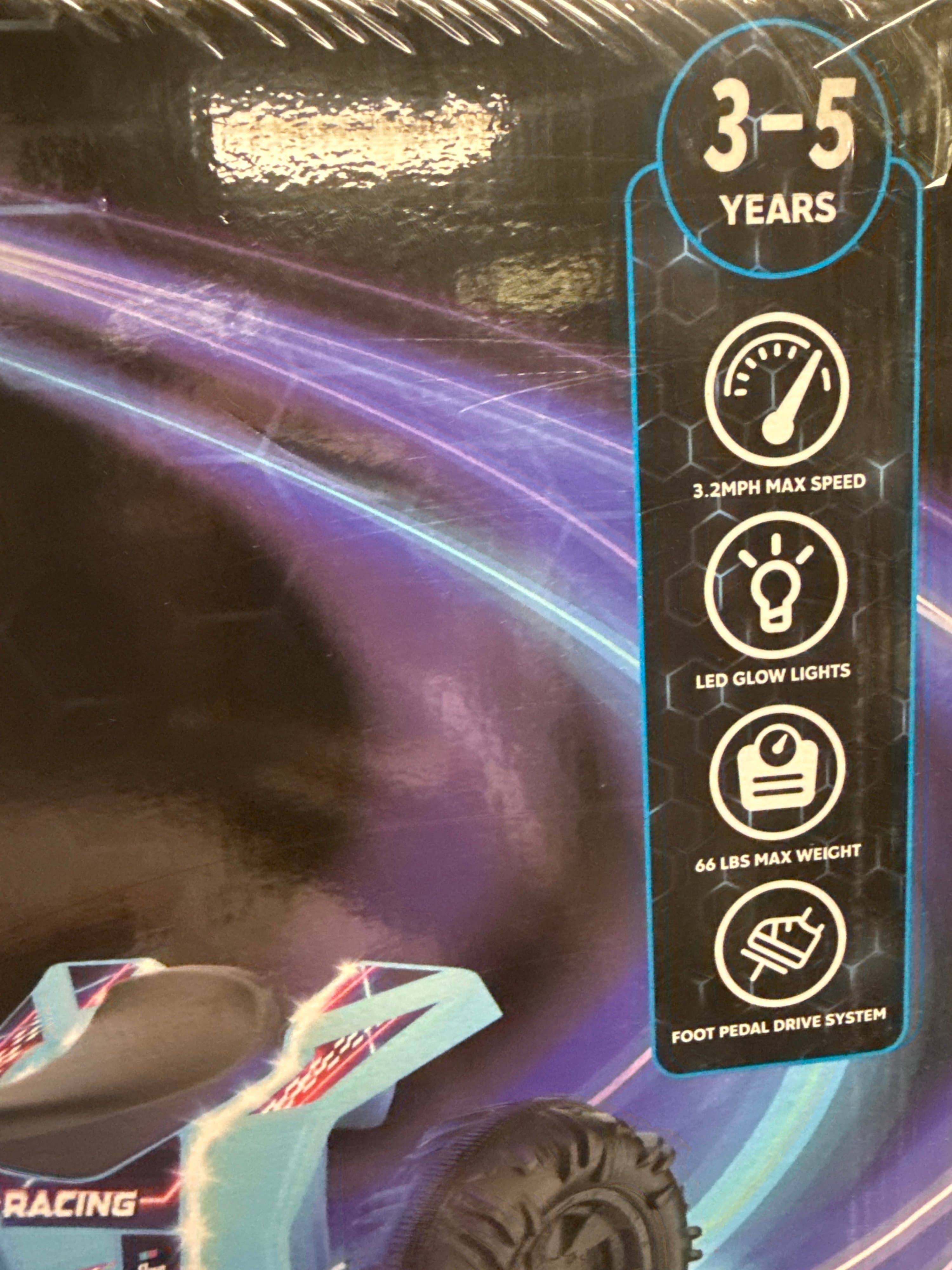 Kid Trax 12V Glow ATV Ride-on Toy  Blue  with LED Lights  Rechargeable Battery  Ages 3–6 - Thumbnail 8
