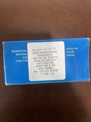 Roytype Typewriter Ribbon Twin Spool Ribbon, Nylon - Thumbnail 2