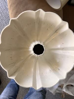 Bundt Yellow Aluminum Bundt Ring Cake Mold Fluted Tube Pan - Thumbnail 2