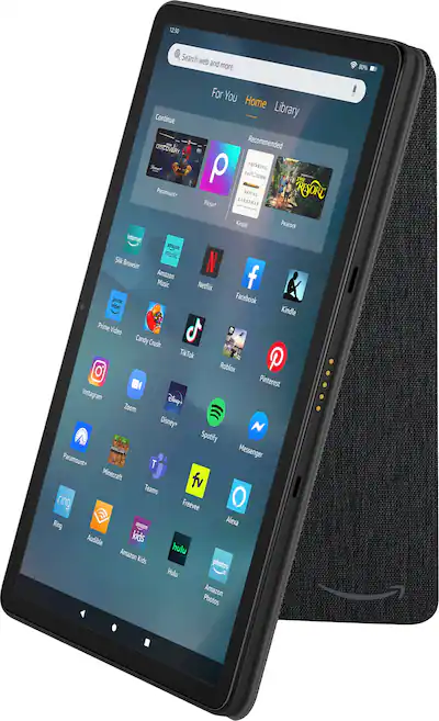 Amazon - Fire Max 11 Cover with Magnetic Attach (2023 Release Tablet) - Black - Thumbnail 6