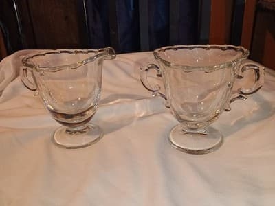 Fostoria “ Century “ Sugar And Creamer Set