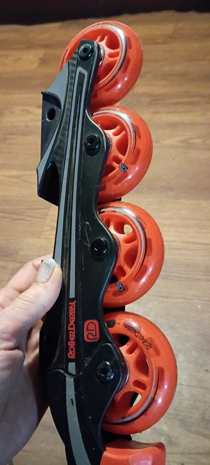 Roller Derby RD Inline Skate Replacement Wheels, Red & Black - Thumbnail 3