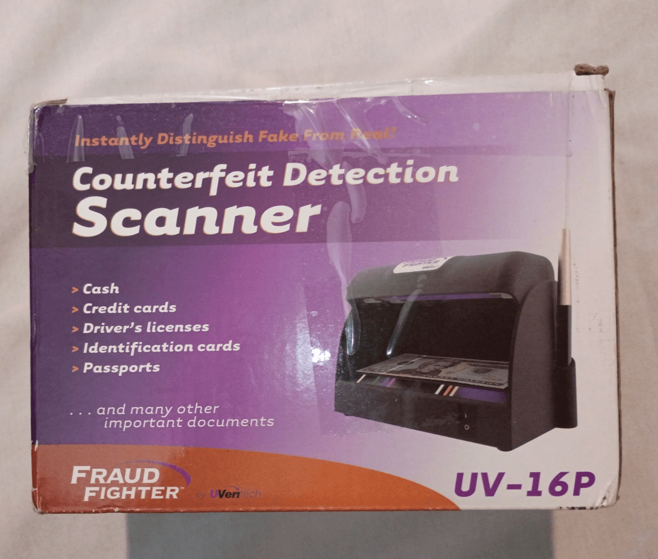 UVeritech UV-16P FRAUD FIGHTER Counterfeit Detection Scanner - Thumbnail 3