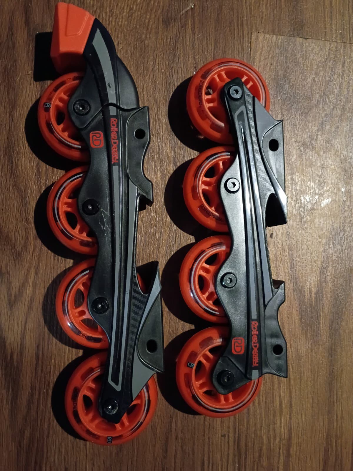 Roller Derby RD Inline Skate Replacement Wheels, Red & Black