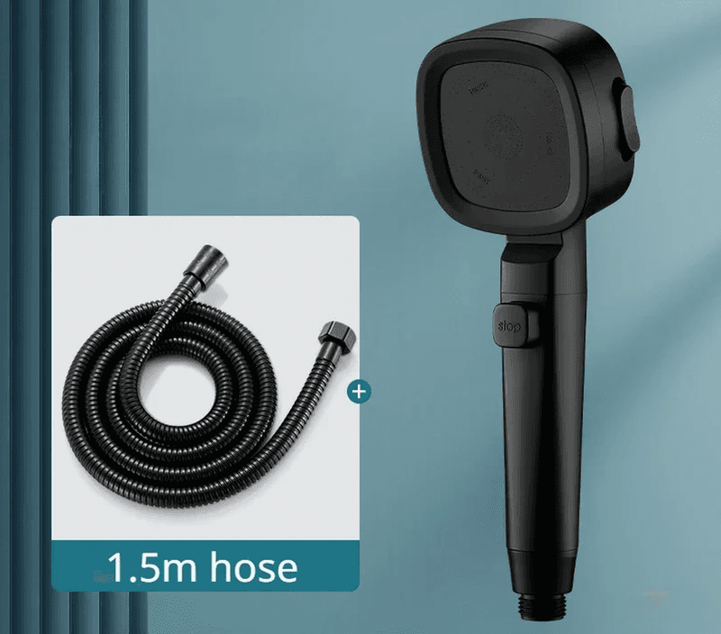 High Pressure Shower Head Water Saving 3 Modes Shower Heads Adjustable One-Key S - Thumbnail 12
