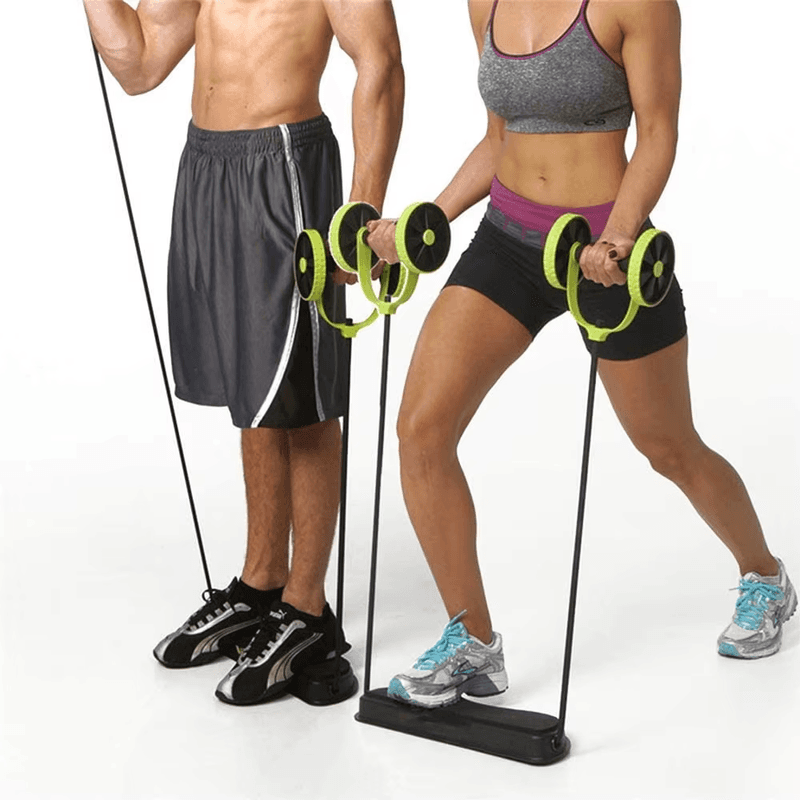 Ab Roller for Abs Workout Multifunctional Thicker No Noise Ab Roller Wheel Exerc - Thumbnail 6