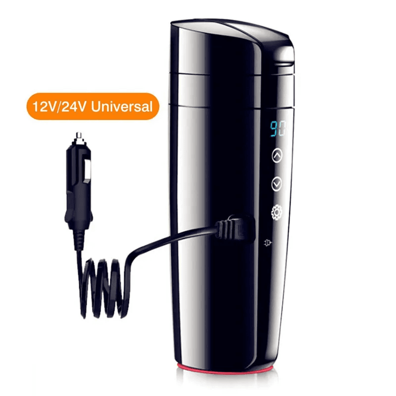 Portable Car Heating Cup Vacuum Electric Stainless Water Warmer Bottle Kettle Co - Thumbnail 9